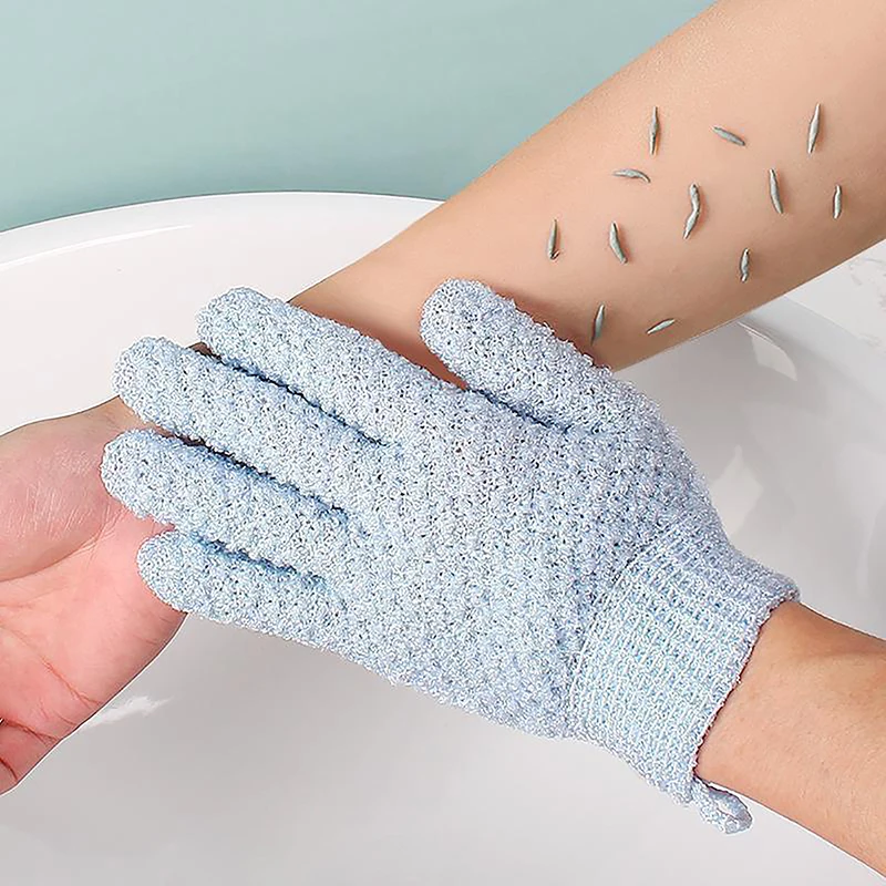 Gants de bain élastiques à cinq doigts pour enfants, serviette de douche domestique, gIslande, lavage du corps, fournitures pour la maison, essuyer le dos, livres de bain