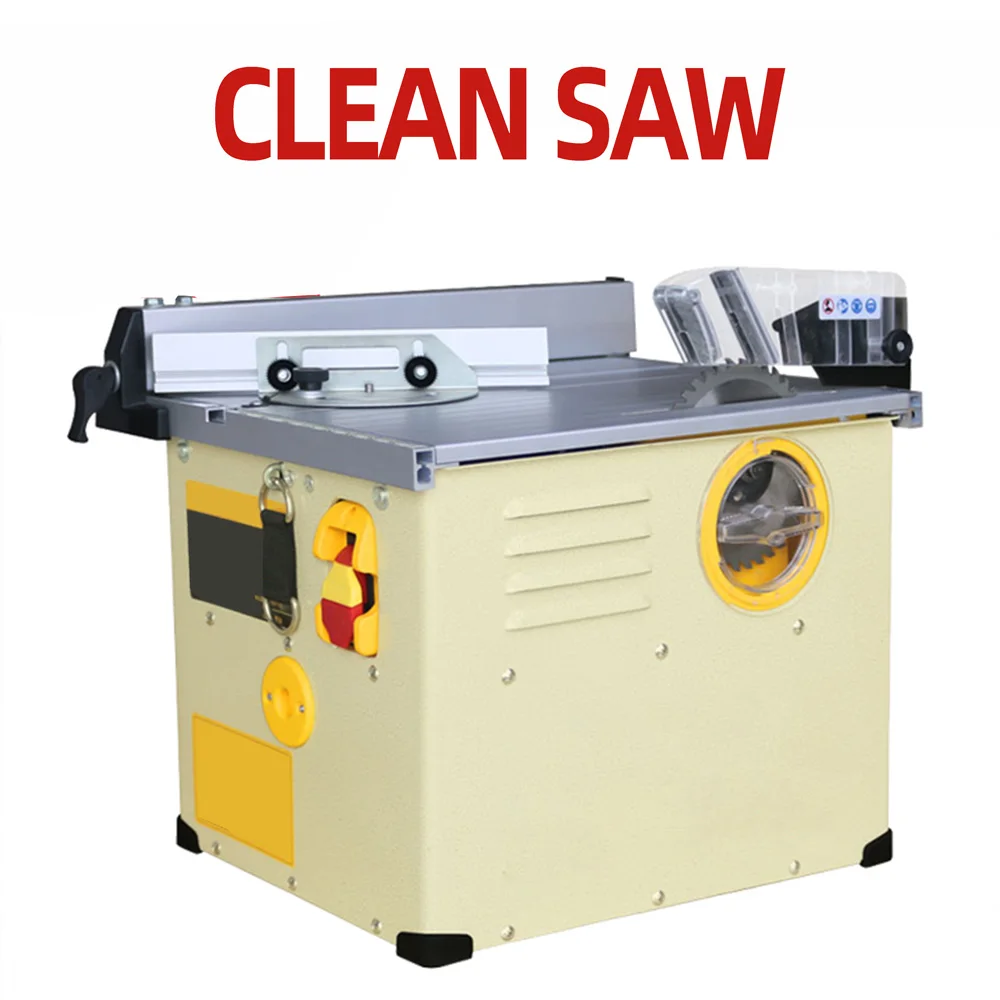 

2300w 4900rpm Dust-Free Composite Table Saw Multifunctional Woodworking Sliding Table saw Integrated Precision Saw