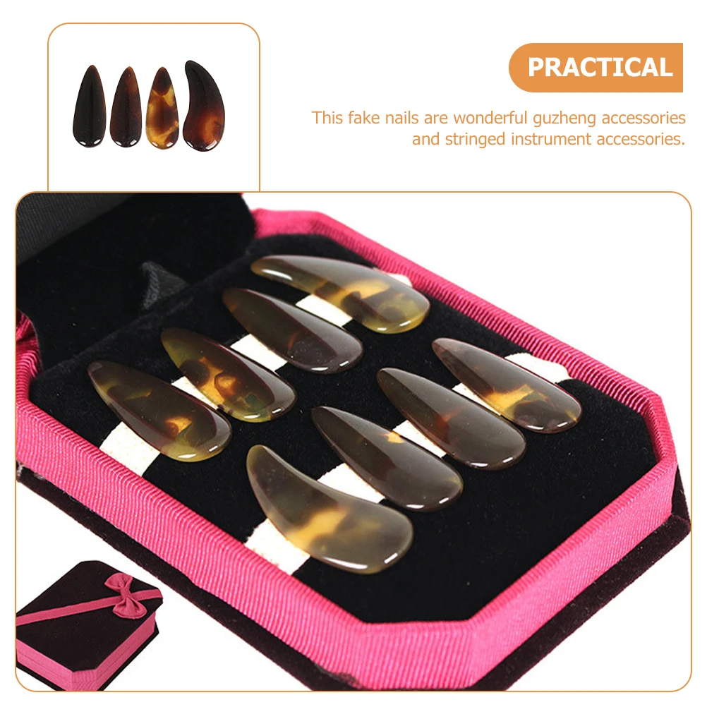 

Guzheng Nails Stringed Instrument Accessories Finger Protectors Covers Instruments Practice Guard