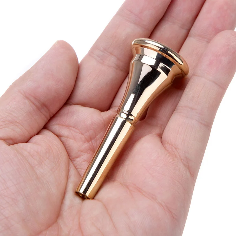 Professional Gold Silver Plated French Horn Mouthpiece Metal Copper Alloy French Horn Musical Instruments