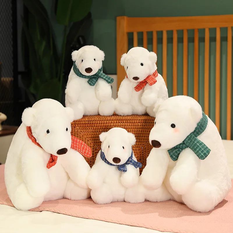 

Simulation Lovely Polar Bear Plush Toy Sleeping Stuffed Animals Pillow Bed Doll Anime Soft Kids Toys for Girls Boys BirthdayGift