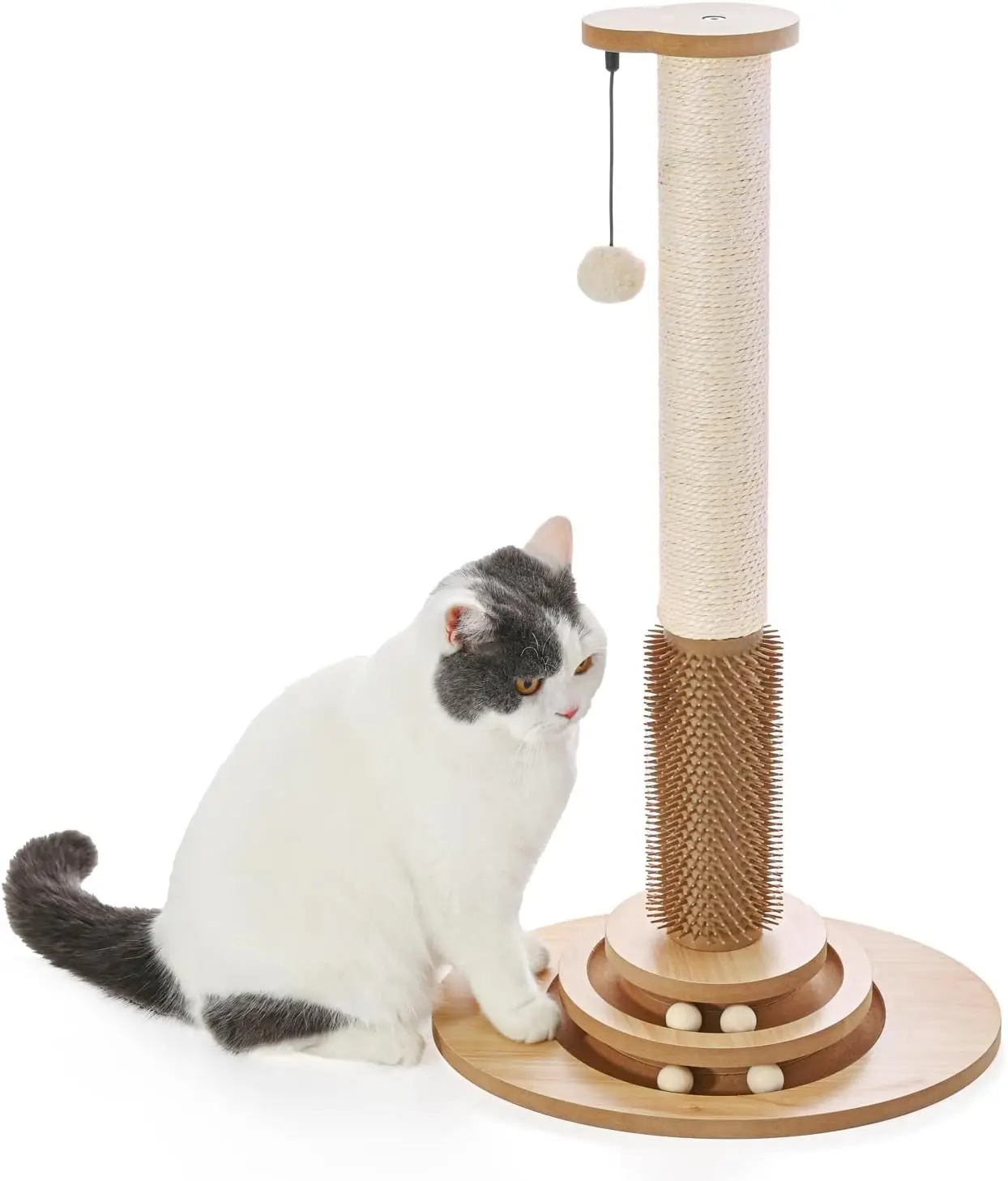 

Когтеточка Made4Pets Premium из сизаля для кошек, игрушка для котят, 72 см высотой, для использования в помещении