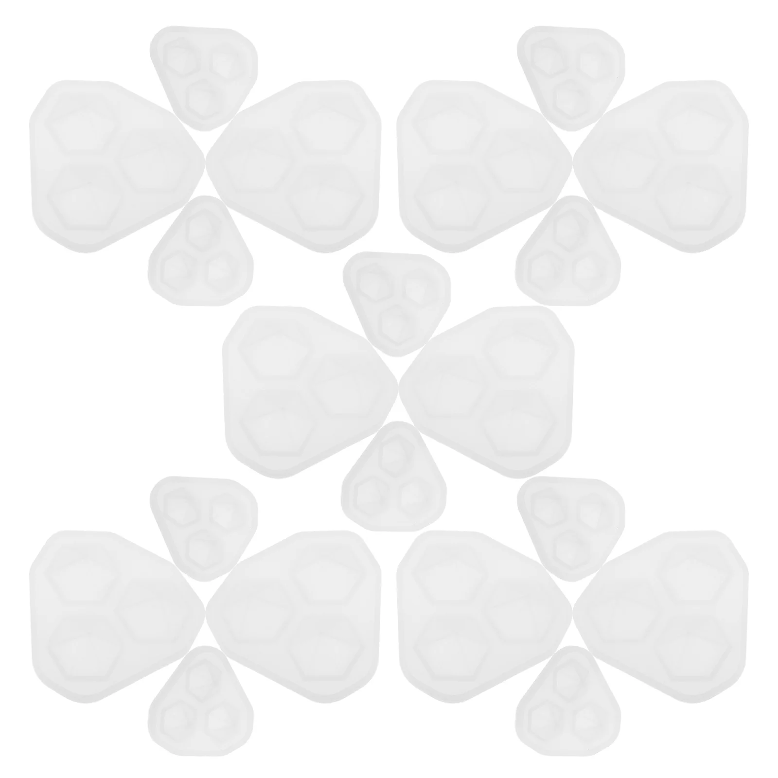 

20Pcs Diamond Silicone Resin Molds Epoxy Casting Jewelry Making Pendant Art Decoration DIY Craft Jewelry Resin Bead Mold