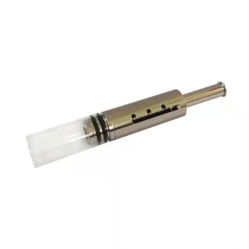 Piston Type Glass Smoking Pipe Retractable Tobacco Pipa Mouth Tip Herb Tobacco Pipe Cigarette Pipe Holder