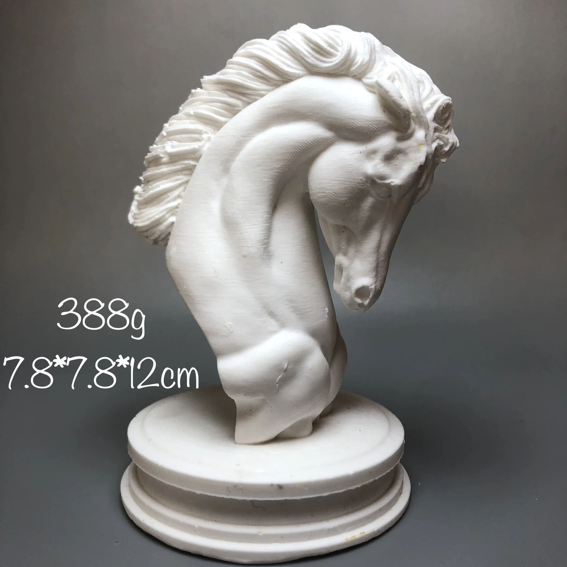 Horse head art plaster statue small decoration Creative mini sculpture table decoration