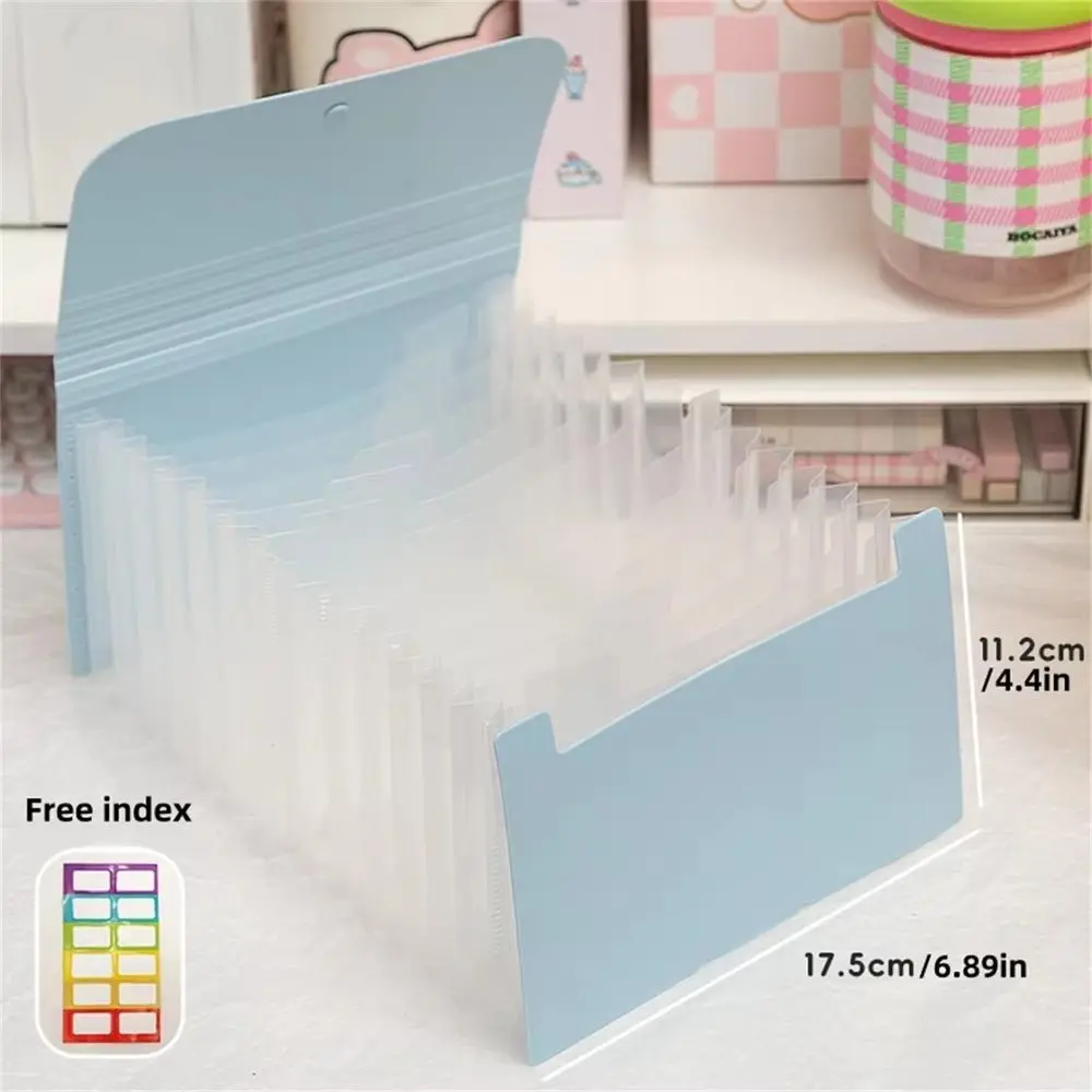 1PCS 12-Pocket A6 Filing Folder, Expandable & Portable, Large Capacity  with Index Tabs, Ideal for Documents & Coupon Organizer