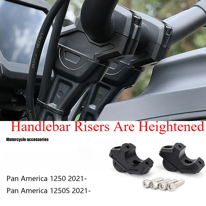 

For Harley Pan America 1250 2021 Motorcycle Accessories Modified Locomotive Handlebar Riser Heightened Size