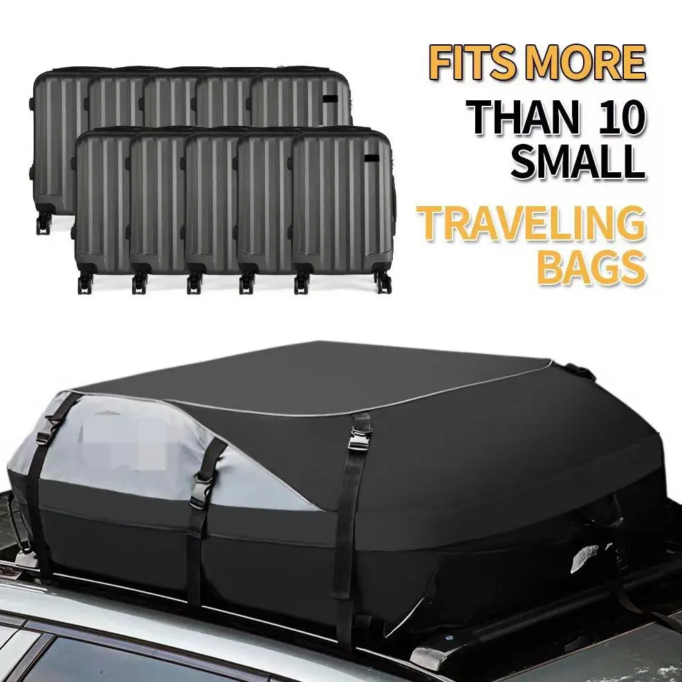 

600D Waterproof Cargo Bag Car Roof Cargo Carrier Universal Luggage Bag Storage Cube Bag for Travel Camping Rooftop Cargo Bag