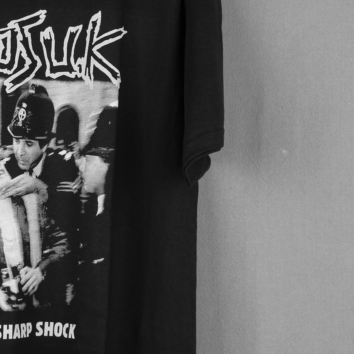 Chaos UK T-Shirt Short Sharp Shock 80S Hardcore Punk Band The Varukers Disorder Men Summer Cotton Shirt Tee