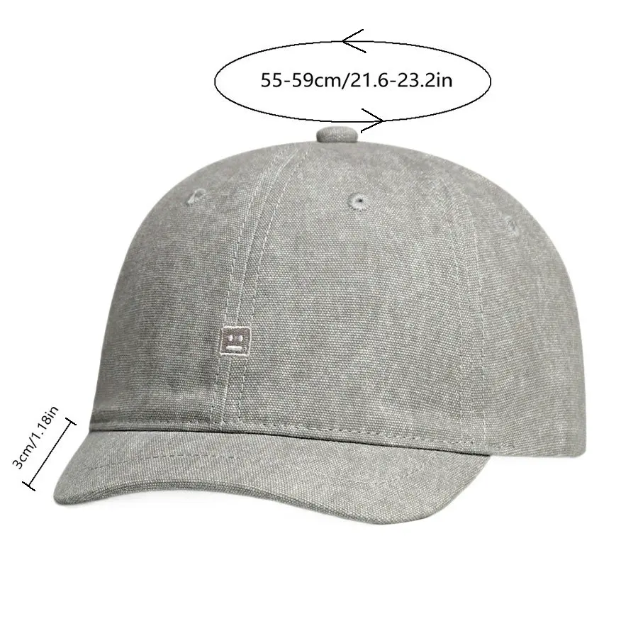 Short Brim Baseball Cap for Men and Women, Personalized Small Brim Hat, Minimalist Baseball Cap