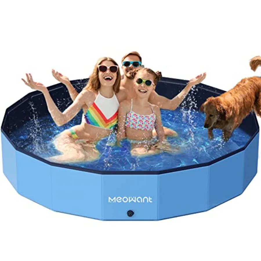 Piscinas Plegables para Perros Grandes, Piscina de Plástico Rígido para Perros, Piscina Plegable para Baño de Mascotas, Piscina Portátil para Perros Extra Grandes