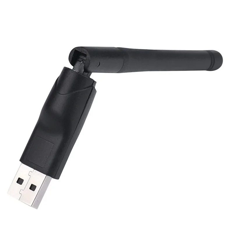 Tarjeta de red inalámbrica de 150Mbps, 2,4G, USB, 2DBi, antena WiFi, adaptador LAN, tarjeta de red Dongle Ralink RT5370 para PC y portátil