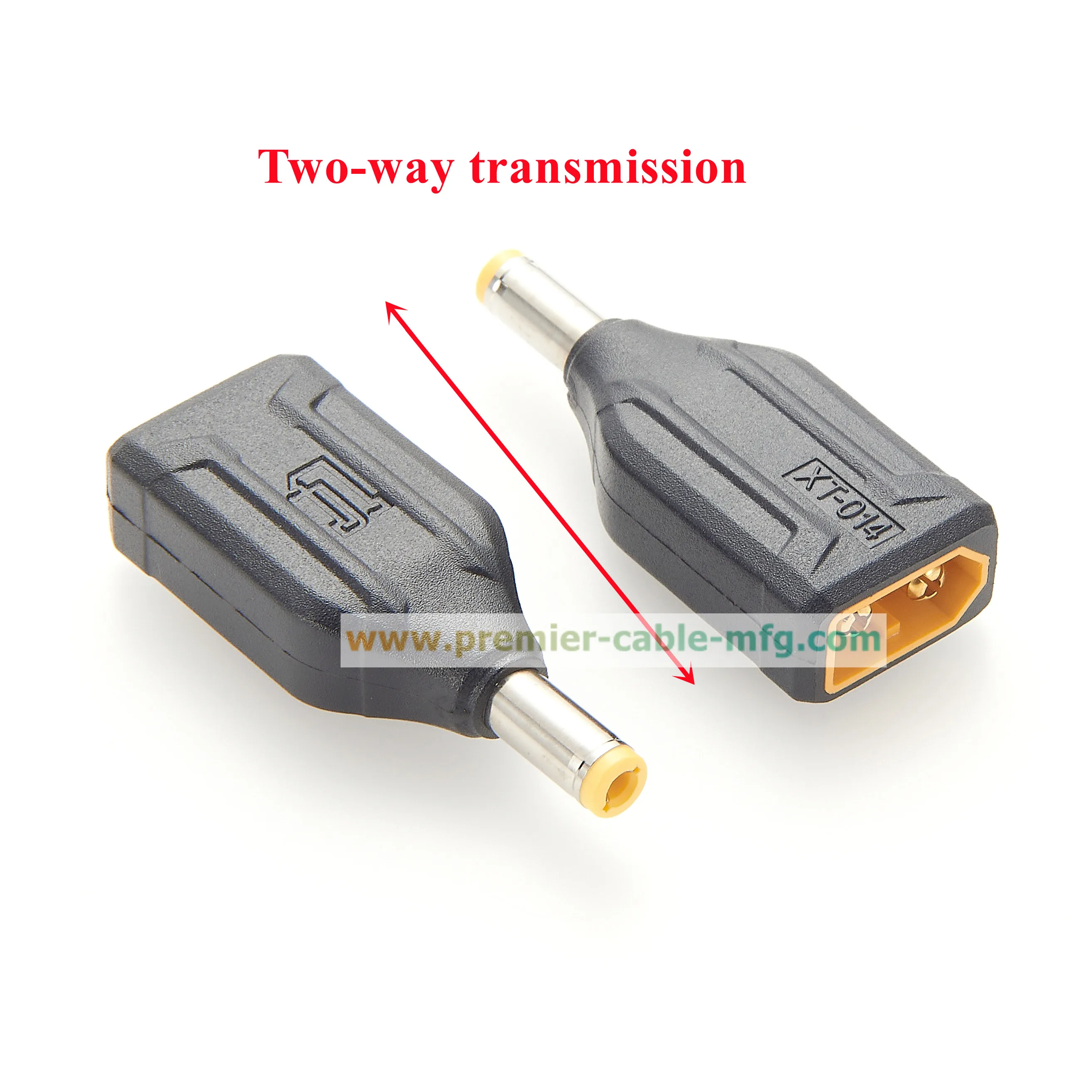 XT60 to DC5525 Adapter XT60 Male to DC 5.5 x 2.5mm Male Connector Model Airplane Power Extender for Drone Model Energy Storage