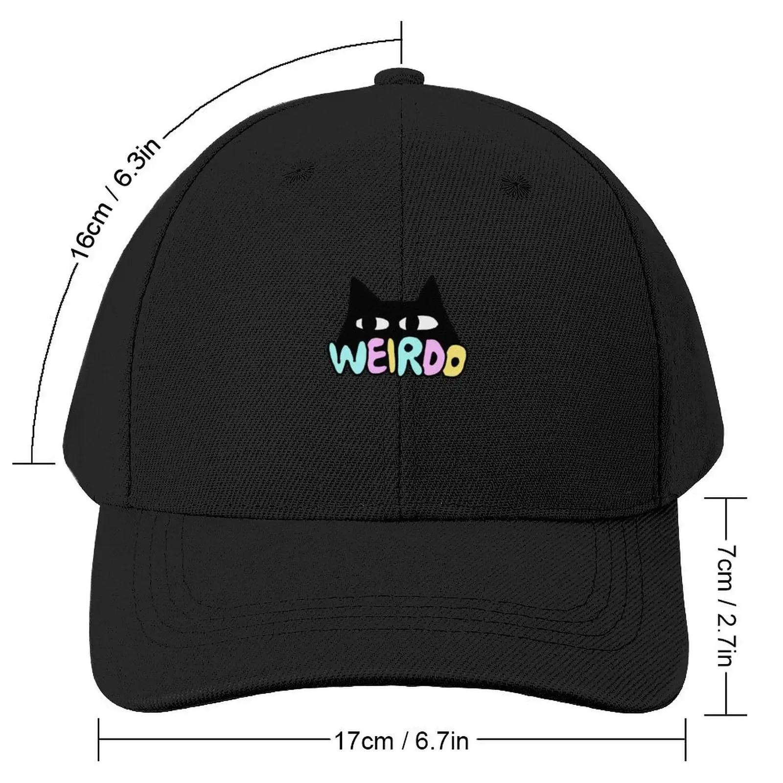 weirdo cat Baseball Cap beach hat Hip Hop Luxury Cap Women's Beach Outlet 2025 Men's