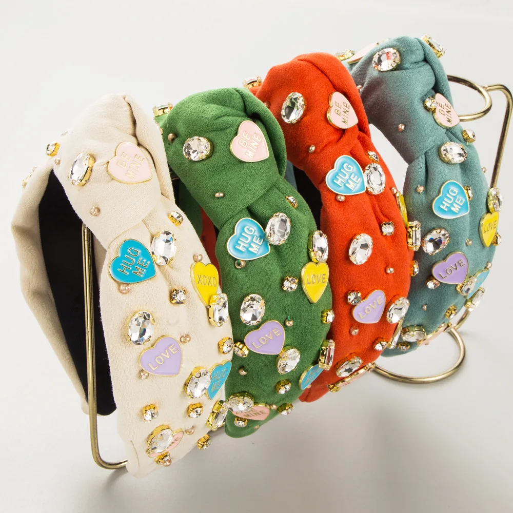 

Retro Matte Colored Headband Scattered Rhinestone Hairband Classic Elegant Daily Headwear Commute Hair Styling Accessory