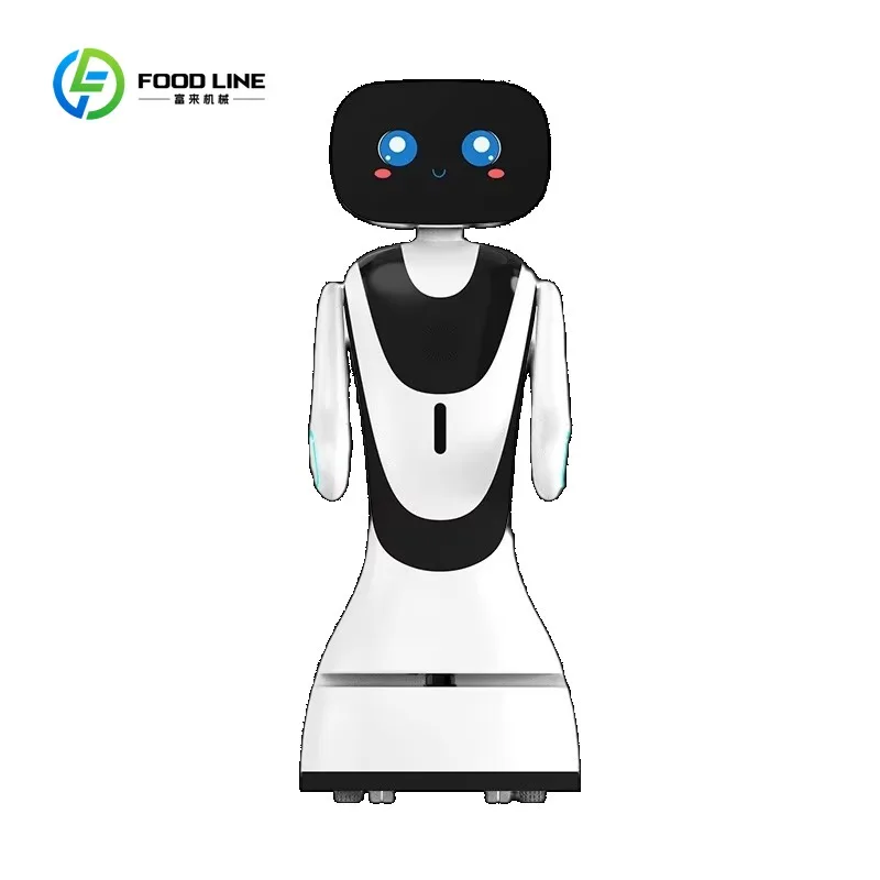 Customized Robot Hospital Welcome Bot-Healthcare Facility Greeting Direction Assistant 12-inch Screen LDS Slam+Vslam