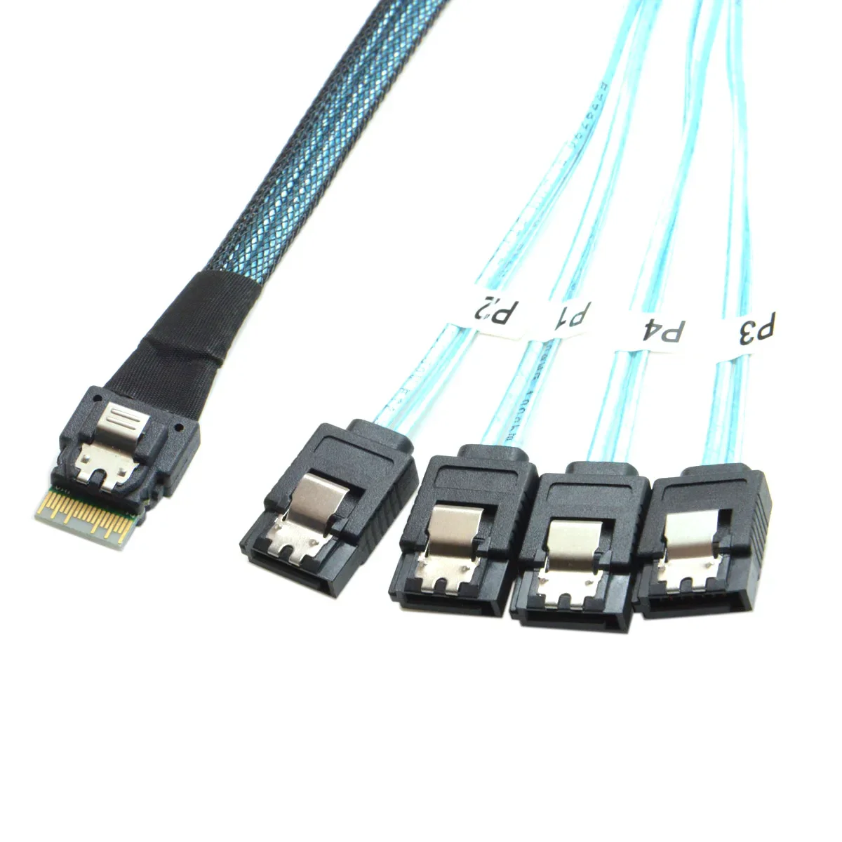 PCI-E Slimline SAS 4.0 SFF-8654 Cavo SATA da 8i a 8x 4x Mini SAS 29Pin SFF-8482 Server per computer Array Cavo per disco hub Velocità 6Gbps