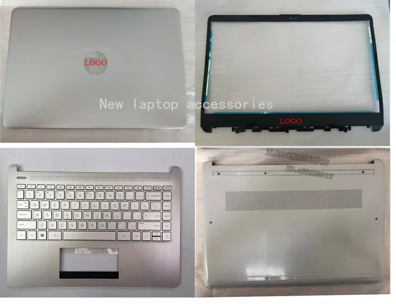 New for HP14-DQ14S-DR 14S-FR FQ TPN-Q221 Q242 LCD top bezel keyboard Palm rest bottom case hingeC L88206-001 L64894-001