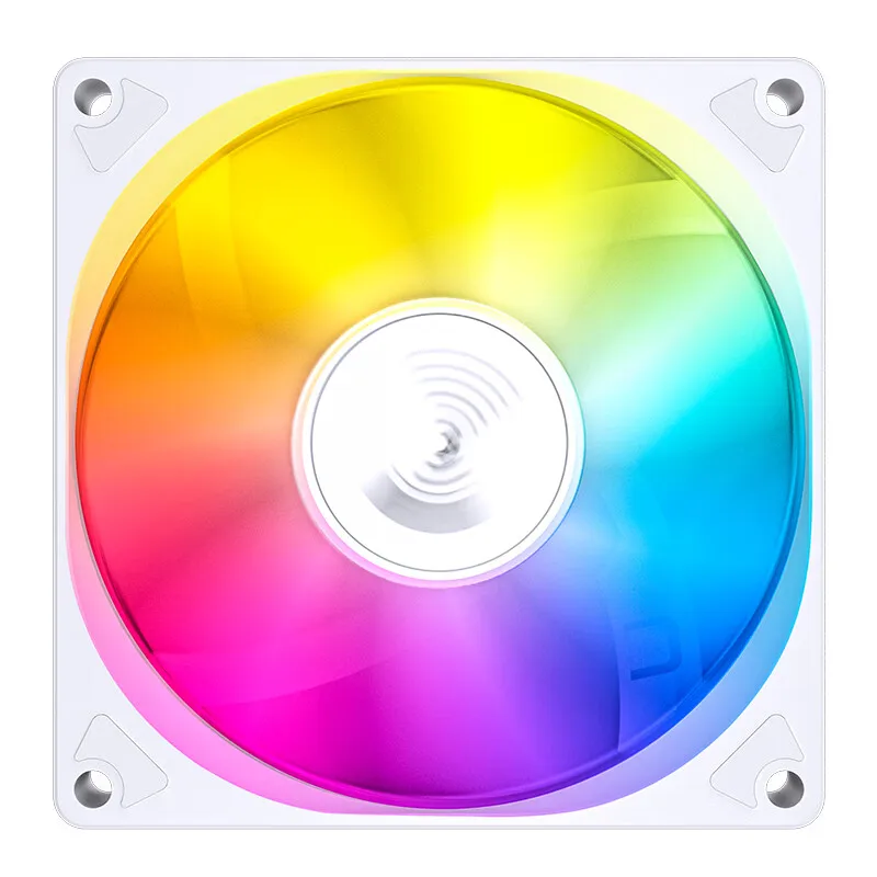 جونسبو SL-925 ARGB مروحة تبريد 92 ملم تحكم ذكي في درجة الحرارة 4PIN PWM CPU مروحة تبريد أسود/أبيض