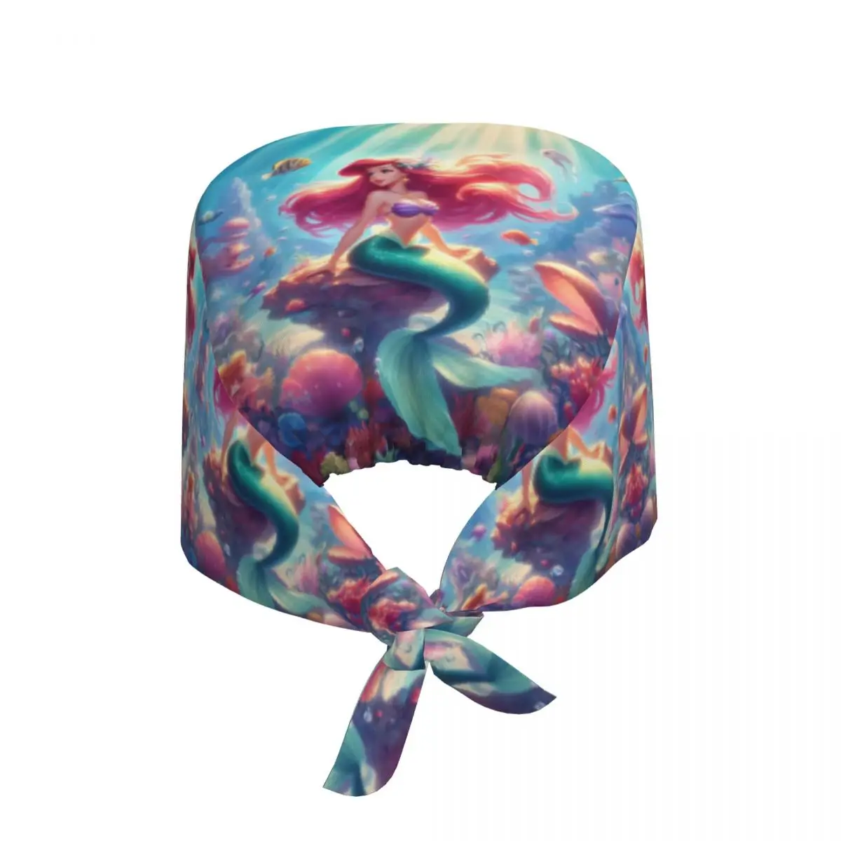 Рабочая шапочка для уборки Русалочки на заказ, удобная женская классическая шапочка-скраб в стиле аниме, хирургическая шапка, шапка для медсестры, шапка для медсестры