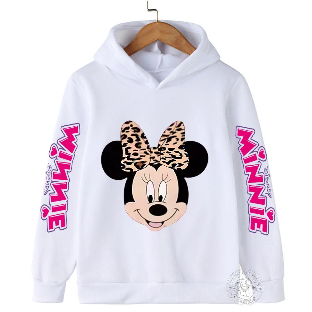 Sweatshirts Cartoon Children Cute Anime Disney Mickey Minnie Mouse Hoodie Clothes Kid Girl Boy Sweatshirt Hoody Baby Tops