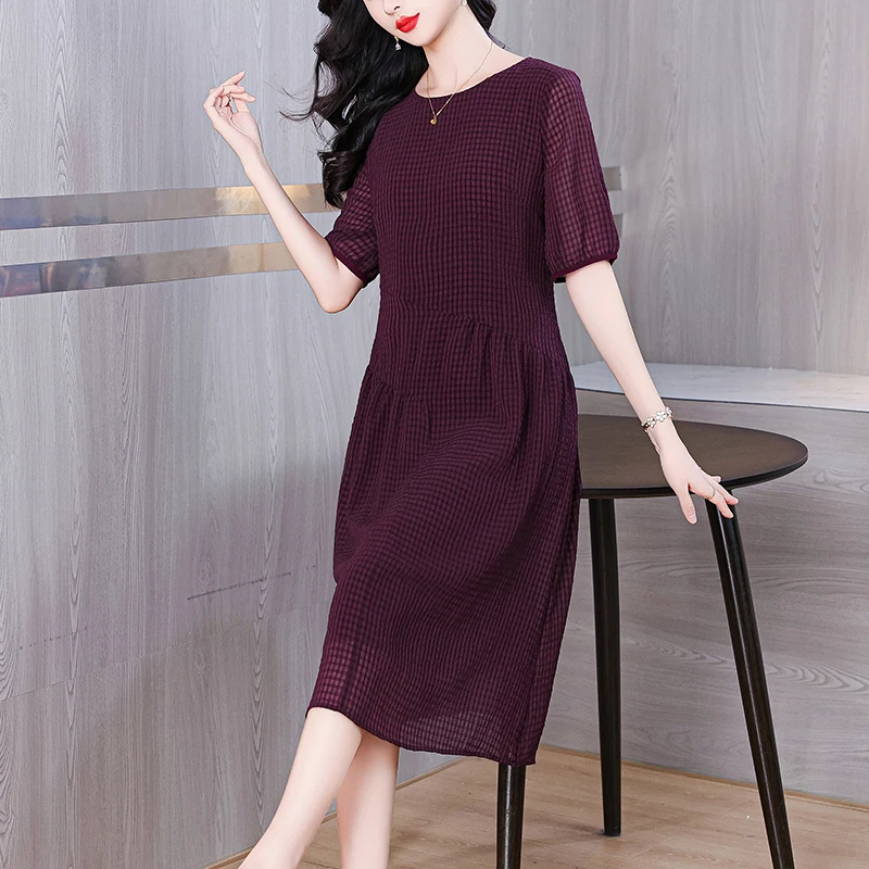 Robe mi-longue en Satin pour femmes, Vintage, luxe, moulante, bureau, imprimé, soie, ample, élégante, décontractée, soirée, été, 2025