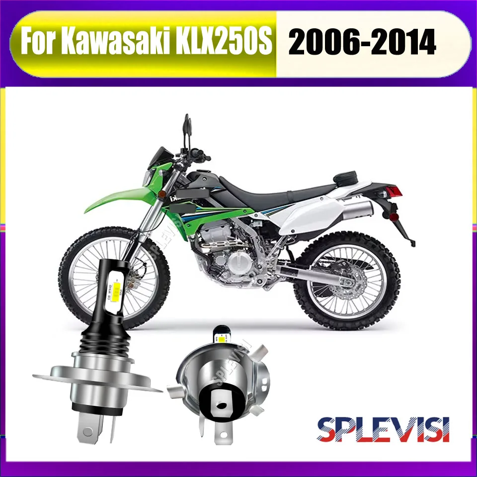 

2x 9003 H4 LED Whtie Headlight -Pure and Focused Beam Pattern For Kawasaki KLX250S 2006 2007 2008 2009 2010 2011 2012 2013 2014