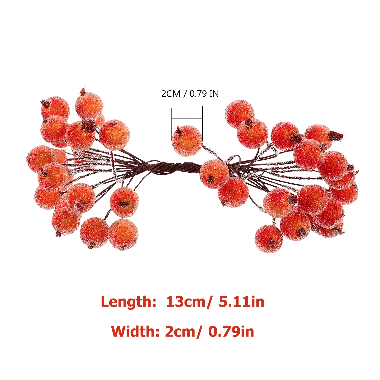 

200pcs Artificial Flower Decor Mini Christmas Frosted Berry angeDIY Hair B Wedding Car Bouquet Home Decoration