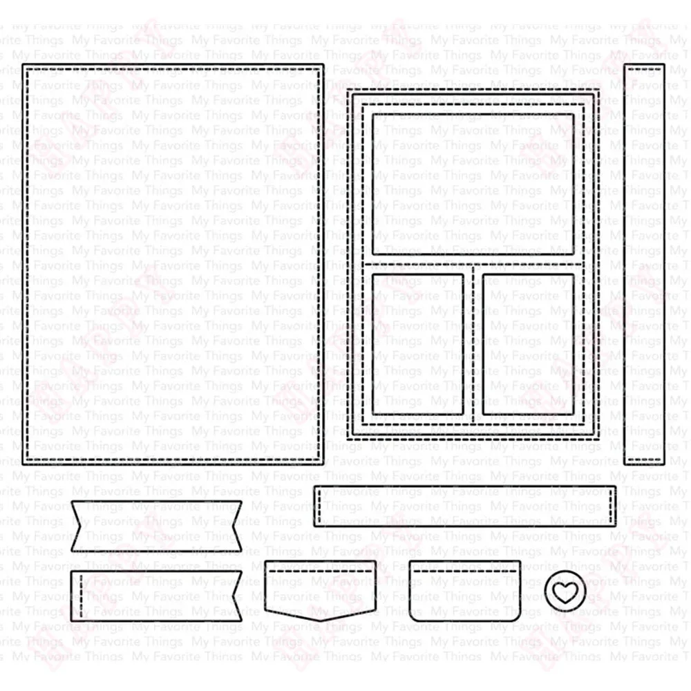 Blueprints 29 Die-namics Series Metal Cutting Dies DIY Scrapbooking Paper Craft Handmade Make Album Card Embossing Template 2024