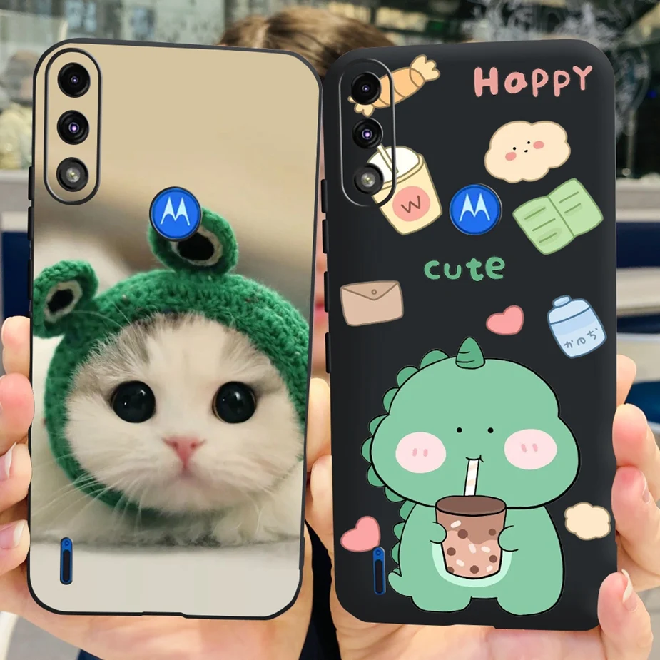 สําหรับ Motorola Moto E7 Power กรณี MotoE7i Power หรูหราทาสีซิลิโคนอ่อนนุ่มสําหรับ MotoE7 Moto E7i Power ปกหลัง