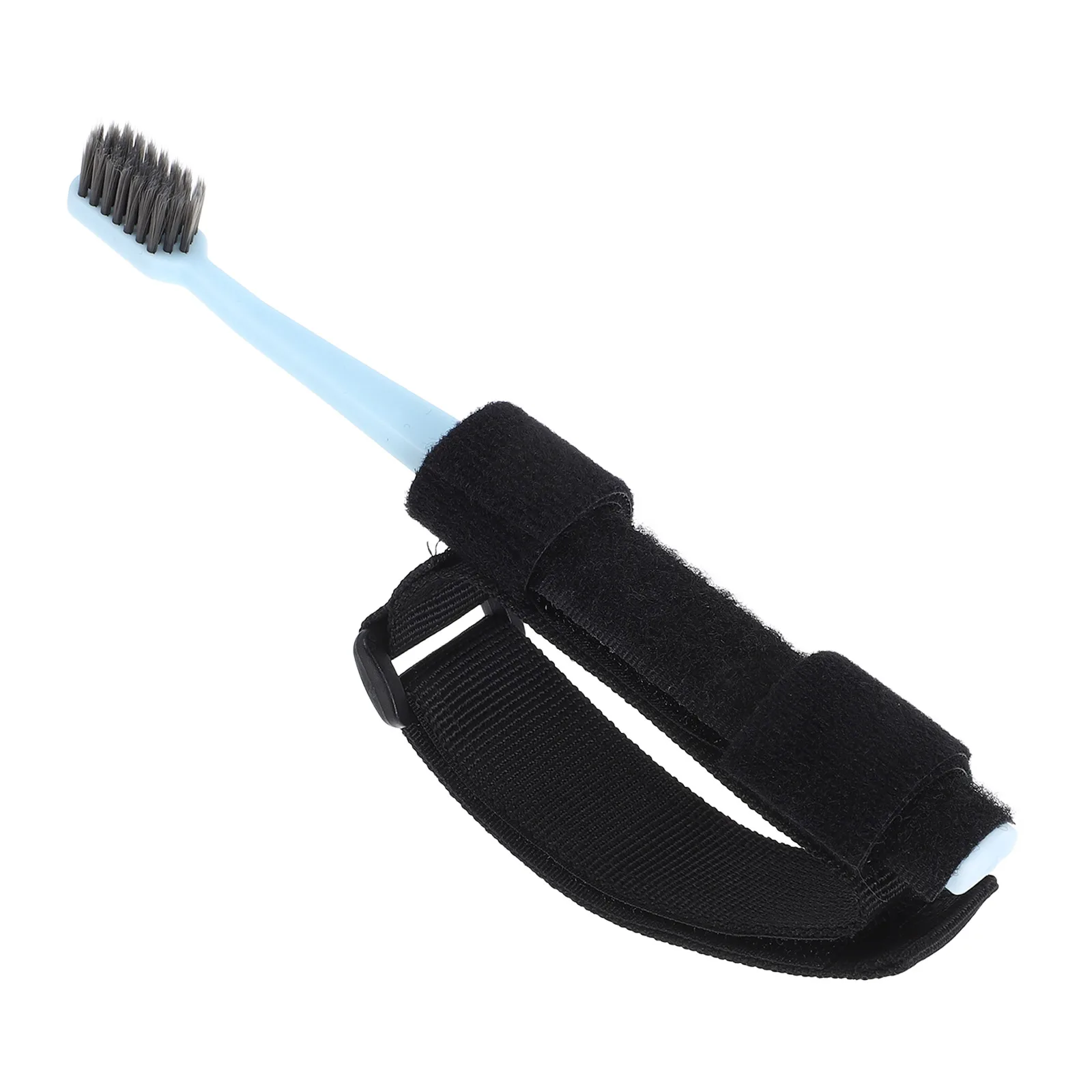 

Universal Toothbrush Cuff Hand Strap for Elderly Disabled Soft Bristles Nylon Plastic Easy Cleaning Maintenance Brushing Aid