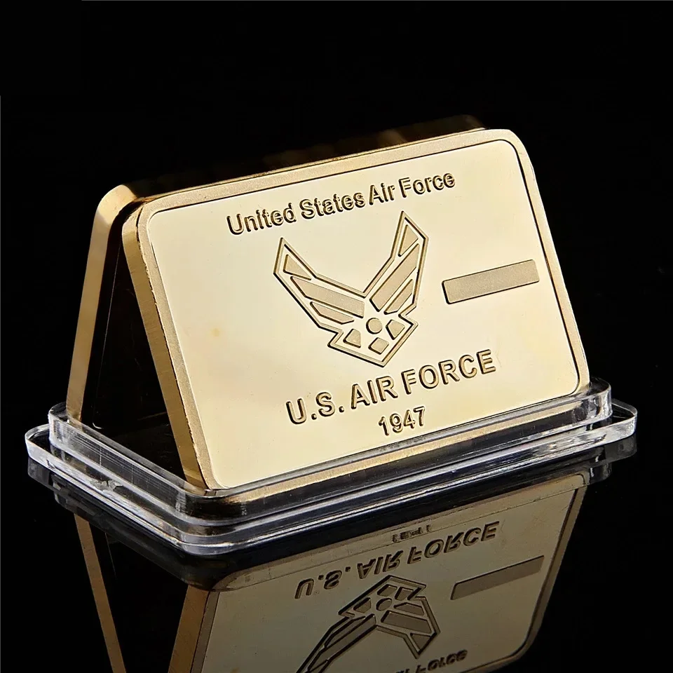 United States Air Force F-16 Fighting Falcon Gold Plated Bar Souvenir Bullion For Nice Gift