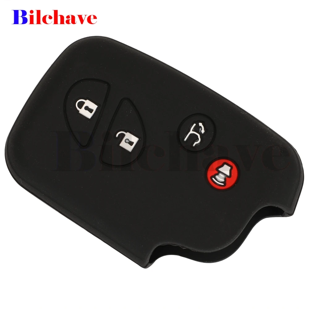 jingyuqin 4 Buttons For Lexus IS250 ES240 ES350 RX270 RX350 RX300 Fob Remote Silicone Rubber Car Key Cover Case Keyless Holder