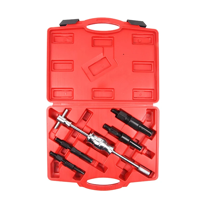 5PC Blind Bearing Puller Set Complete Kit,Inner Blind Set Internal Slide Hammer Tool VT01004