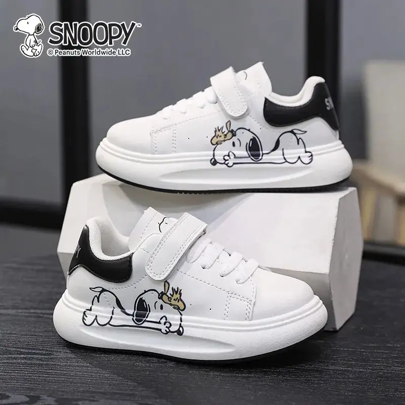 Snoopy Kawaii Anime Cartoon Series Winter New Boys Trend Versatile Velcro Shoes Casual Shoes Student Birthday Gift Wholesale