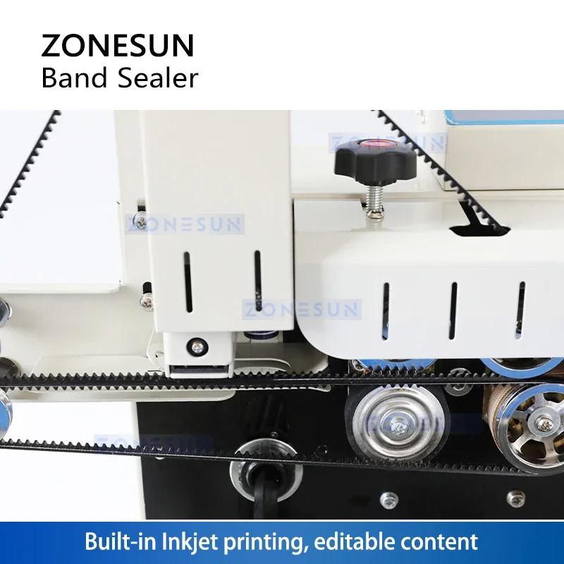 ZONESUN ZS-FR1800P Horizontal Intelligent Coding Automatic Continuous Aluminum Foil Bag Sealing Machine Kitchen Sealer