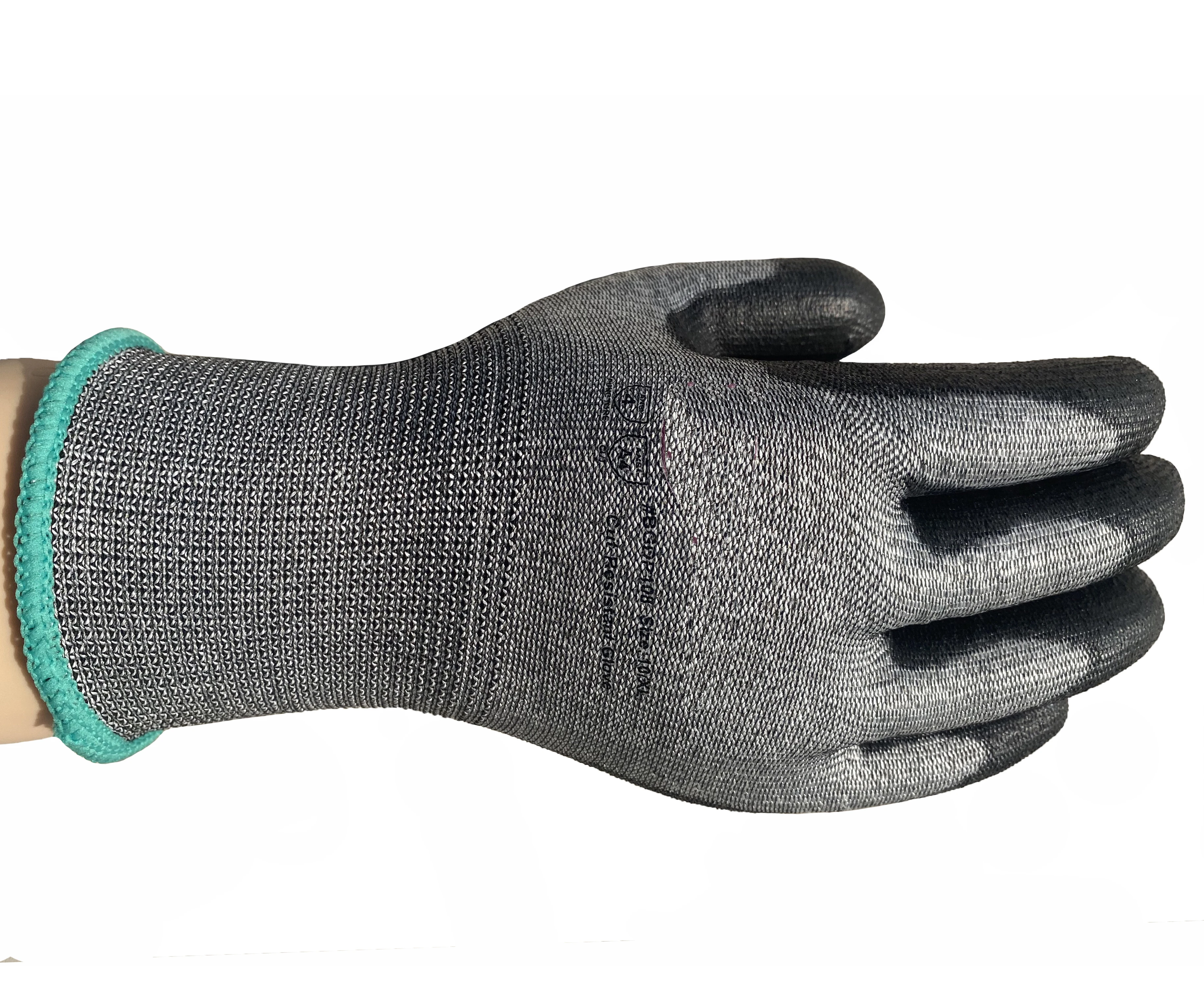 

ANSI A4 Work Glove Cut Resistant HPPE Wrapped Special Fiber Anti-Knife Butcher Mittens Anti Cut Proof Safety Glove