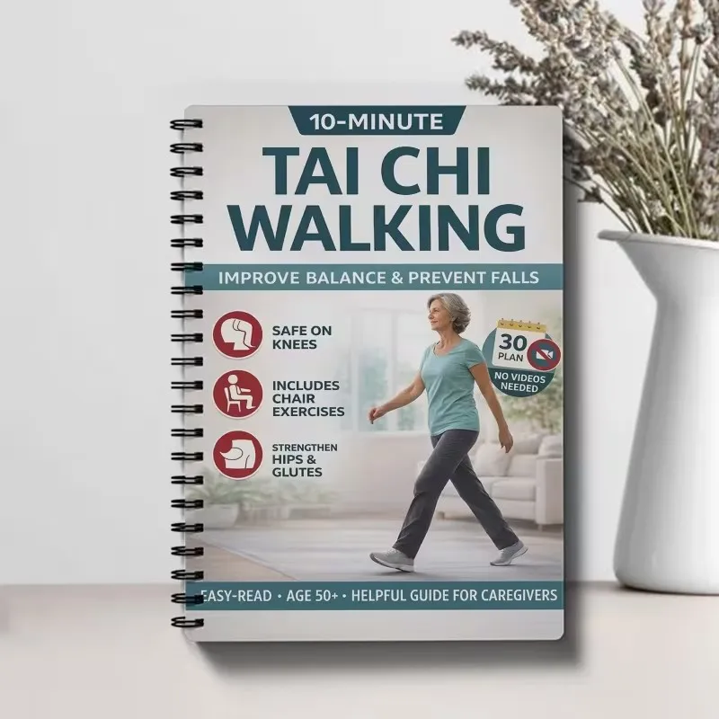 New notebook Tai Chi for Seniors Journal Walking Tai Chi 28 day plan 10 days a day