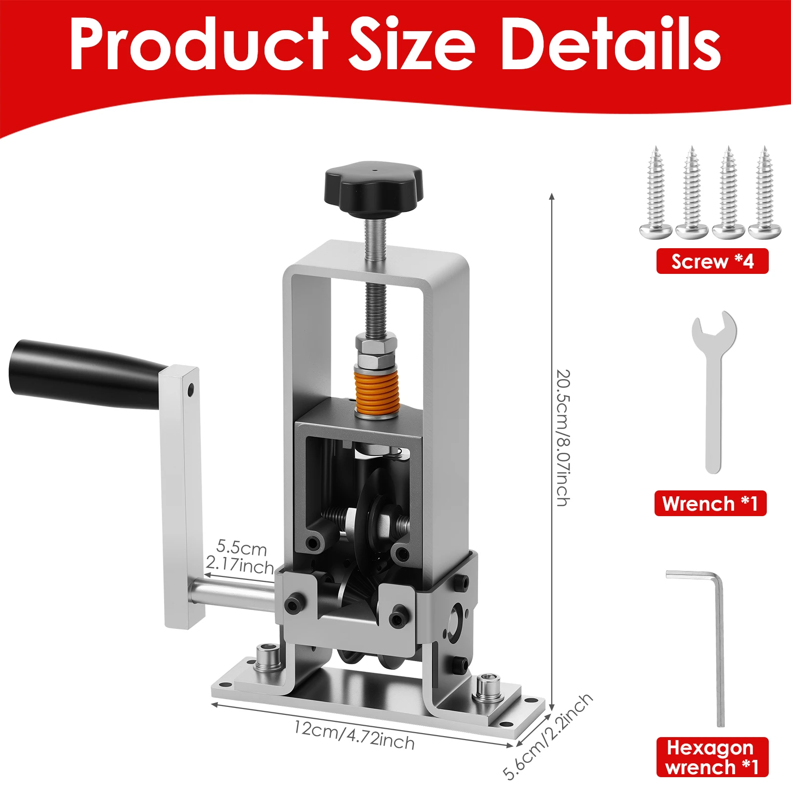 เครื่องตัดสายไฟสําหรับ 1 ถึง 25 มม.ที่มีประสิทธิภาพสูงสาย Peeler แบบพกพา Hand Crank หรือเจาะ powered Wire Stripper