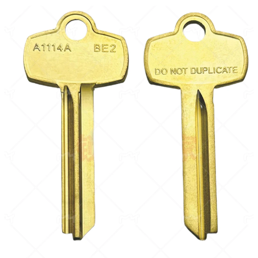 Schlüsselrohling A1114A spezieller unregelmäßig geformter Schlüsselrohling für maschinell gestanzte Zähne im australischen Schlafzimmer Professionelles Schlosserwerkzeug