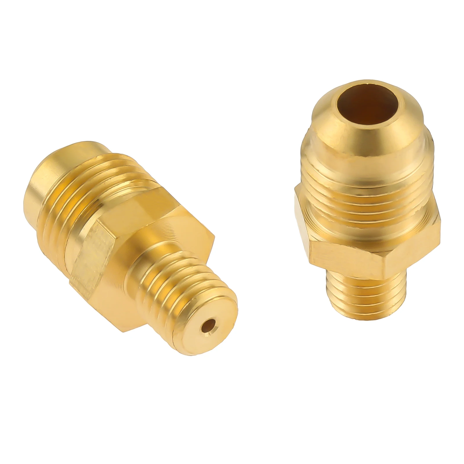 2Pcs 1.96mm Solid Brass Propane Gas Jet Nozzle Sprayer with 3/8\