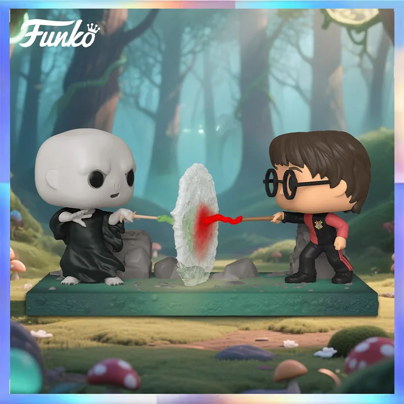 

Original Funko POP Harry Potter Anime Vinyl Figure Harry VS Voldemort Series Room Ornament Collectible Chirdren Birthday Gifts