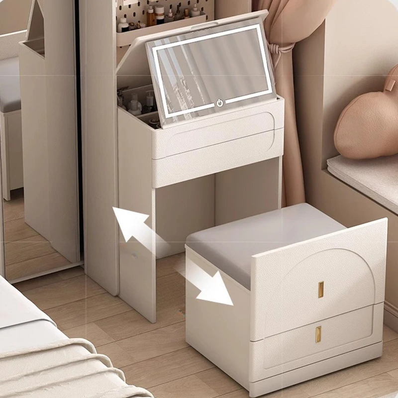 Praktische Moderne Cosmetische Tafel Organizer Make-Up Vrouwen Woonkamer Cosmetische Tafel Witte Mesa De Maquillaje Hotel Meubels