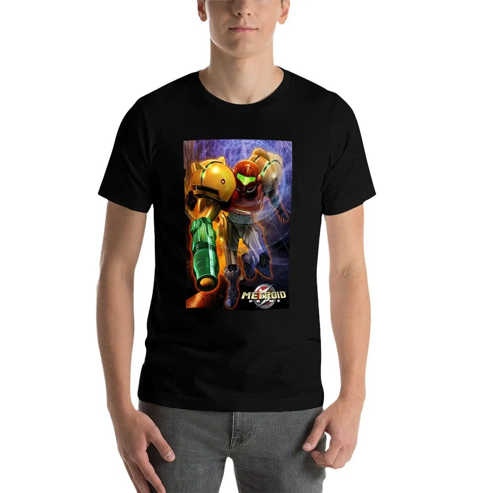 Metroid Prime T-Shirt Casual Streetwear Short Sleeve Tee view 4