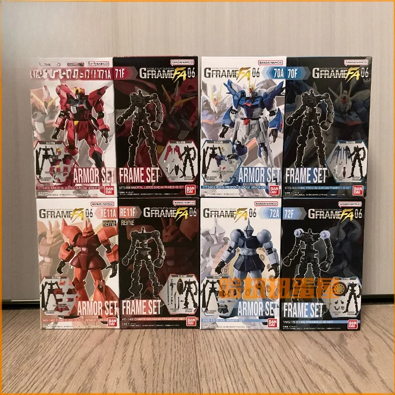 Bandai Gundam G FRAME FA06 Projectile Soar Freedom Immortal Justice Warrior Strongman Box Egg Hand Model Display Gift Toys