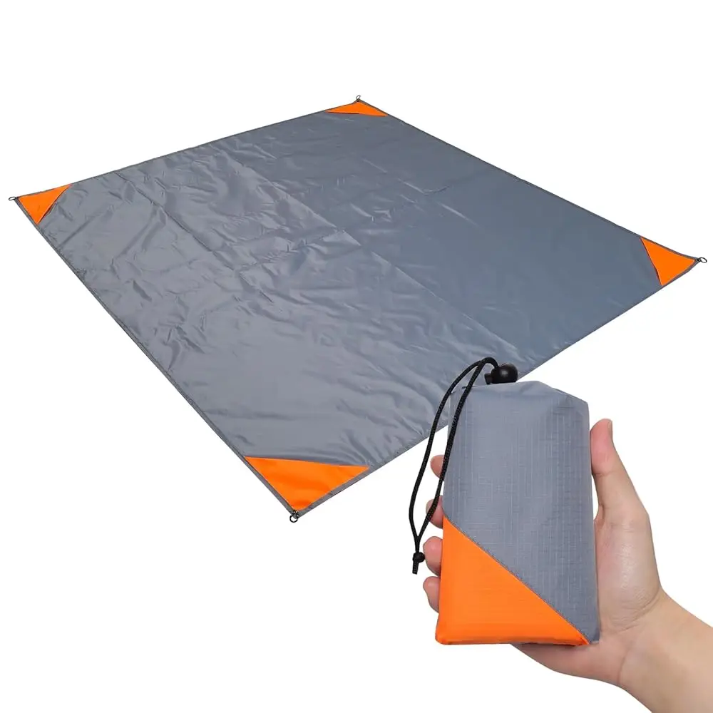 

Компактное складное одеяло для пикника 60x50 дюймов с сумкой для хранения, для пляжа, кемпинга, походов, путешествий и активного отдыха на природе