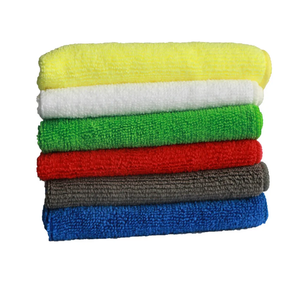 12pcs Strong Decontamination Dish Towel Microfiber Cleaning Non-stick Household Cleaning Towel for Kitchen(Green)