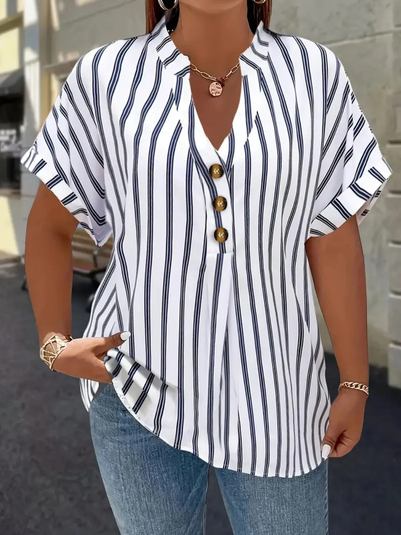 Thumbnail 3 - #38 Latest Womens Plus Size Casual Tops Offers