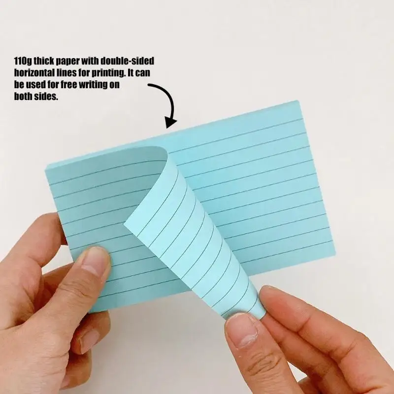CORA 400 Sheets Colored Notecards with Metal Rings 3X5Inch for NoteTaking Journaling