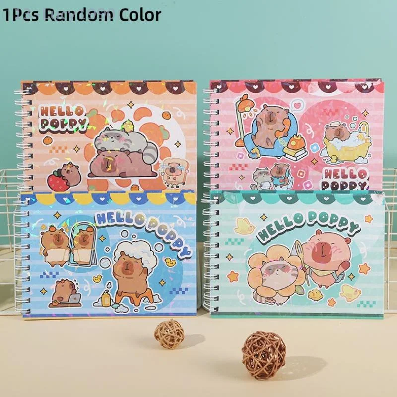 

1Pcs Cute Capybara Characters Coloring Book Kids Coloring Book Animal Theme Graffiti Painting Book Bobbie Goods Coloring Book